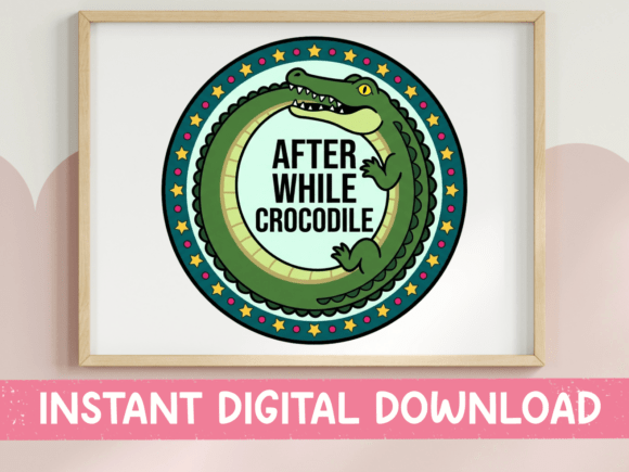 After While Crocodile Badge SVG PNG Review