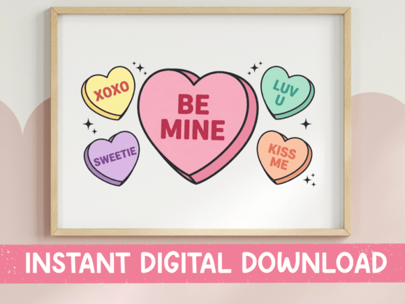 Be Mine Candy Heart Conversation Sticker Review