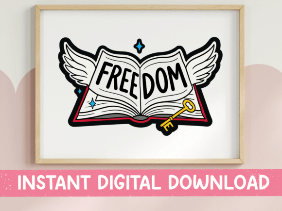 Freedom Book Winged Key SVG Review