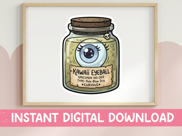 Kawaii Eyeball Specimen 007 Skull SVG Review