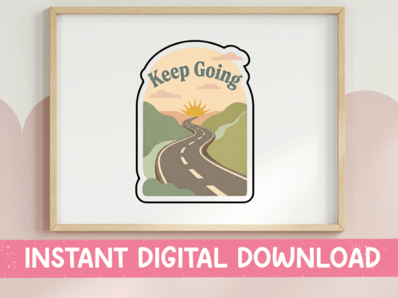 Keep Going Road Trip Sticker Embroidery Review