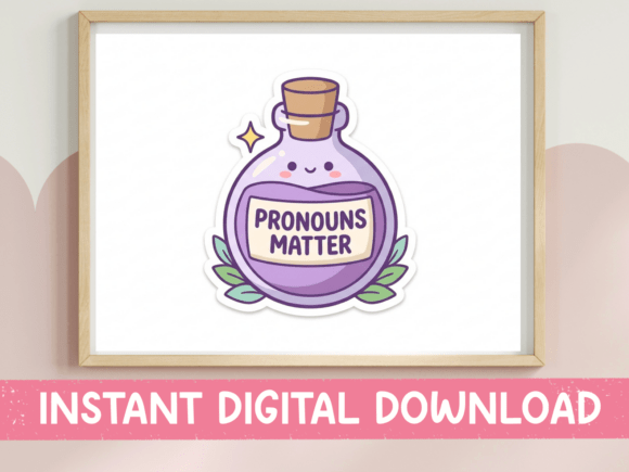 Pronouns Matter Potion Bottle SVG Review