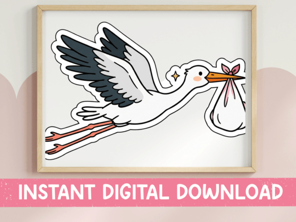 Stork with Baby SVG Embroidery Review