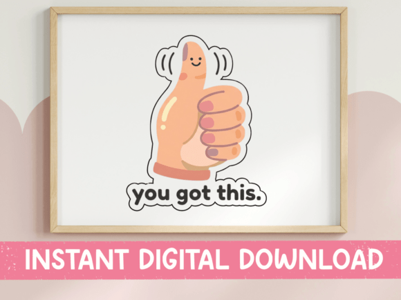 You Got This Thumbs Up Kawaii Sticker Embroidery Review